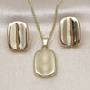 Juego de Arete y Dije de Adulto 10.163.0026.1 Oro Laminado, Pulido, Tono Dorado