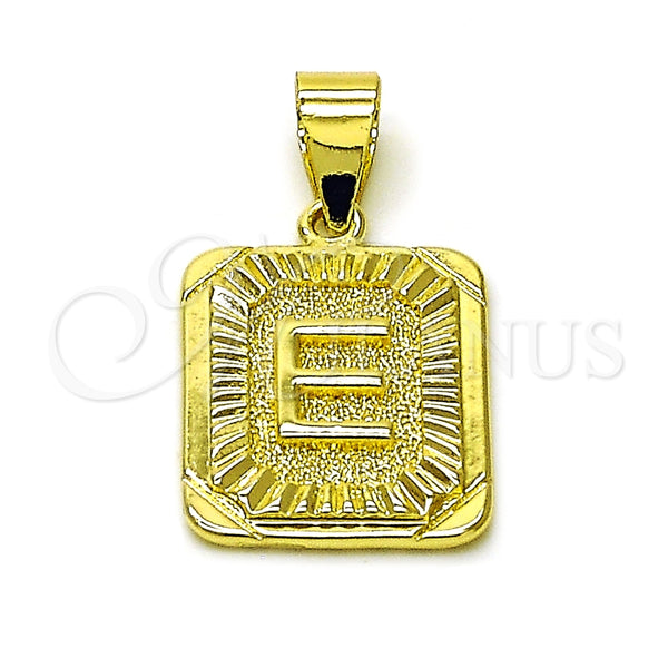 Dije Elegante 05.411.0039 Oro Laminado, Diseño de Iniciales, Pulido, Tono Dorado