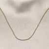 Gargantilla Basica 04.341.0129.20 Oro Laminado, Diseño de Bola, Pulido, Tono Dorado (01 MM Thickness, 20 Inches Length)