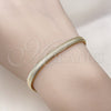 Pulsera Básica 03.213.0317.08 Oro Laminado, Diseño de Cola de Raton, Pulido, Tono Dorado (05 MM Thickness, 8 Inches Length)