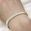 Pulsera Básica 03.213.0318.09 Oro Laminado, Diseño de Cola de Raton, Pulido, Tono Dorado (08 MM Thickness, 9 Inches Length)