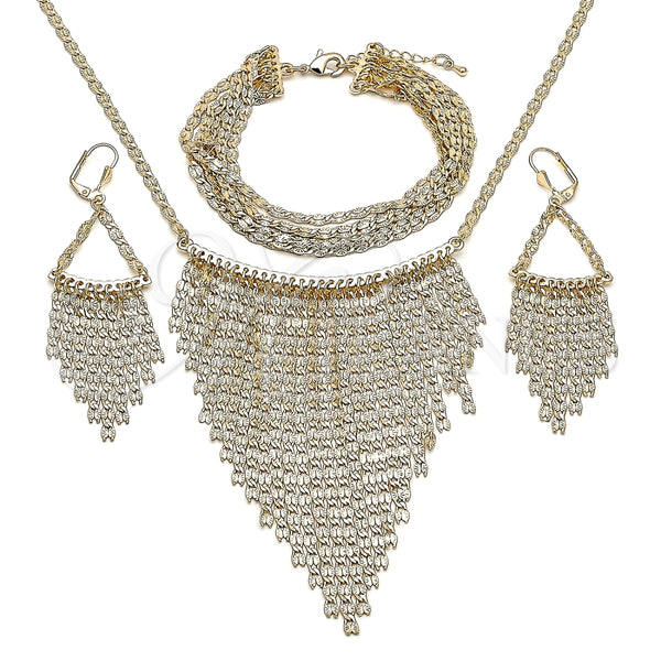 Collar, Pulsera, Dije y Anillo 06.372.0081 Oro Laminado, Diseño de Mariner, Diamantado, Tono Dorado