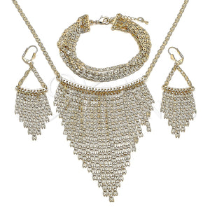 Collar, Pulsera, Dije y Anillo 06.372.0081 Oro Laminado, Diseño de Mariner, Diamantado, Tono Dorado