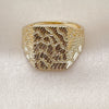 Anillo de Hombre 01.411.0006.12 Oro Laminado, Diamantado, Tono Dorado (Size 12)