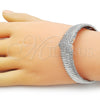 Aro Individual 07.60.0006.1.04 Rodio Laminado, Diseño de Corazón, con Zirconia Cubica Blanca, Pulido, Rodinado (Grosor 18 MM, Talla 4 (2,25 de Diámetro))