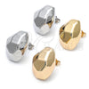 Arete Dormilona 02.195.0299 Oro Laminado, Diseño de Hueco, Pulido, Tono Dorado