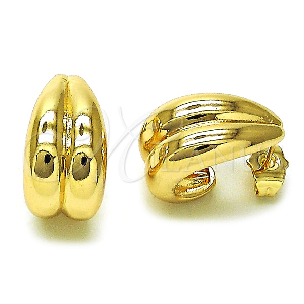 Arete Dormilona 02.163.0345 Oro Laminado, Pulido, Tono Dorado