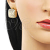 Arete Dormilona 02.163.0346 Oro Laminado, Pulido, Tono Dorado