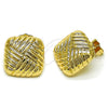 Arete Dormilona 02.163.0346 Oro Laminado, Pulido, Tono Dorado