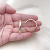 Argolla Huggie 02.195.0305.30 Oro Laminado, Pulido, Tono Dorado