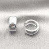 Argolla Huggie 02.195.0307.1.16 Oro Laminado Blanco, Pulido, Rodinado