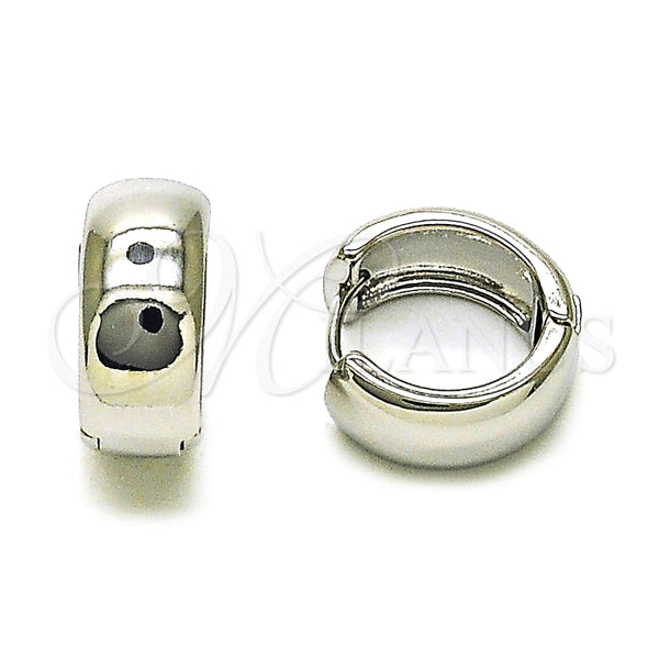 Argolla Huggie 02.195.0307.1.16 Oro Laminado Blanco, Pulido, Rodinado