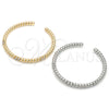 Aro Individual 07.60.0009.1 Rodio Laminado, Diseño de Torcido, con Zirconia Cubica Blanca, Pulido, Rodinado (Grosor 05 MM, Talla Unica)