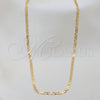 Gargantilla Basica 04.32.0007.16 Oro Laminado, Diseño de Mariner, Pulido, Tono Dorado (0.80 Gauge, 01 MM Thickness, 16 Inches Length)