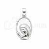 Dije Religioso 05.392.0087 Plata Rodinada, Diseño de Guadalupe, Pulido, Tono Plateado