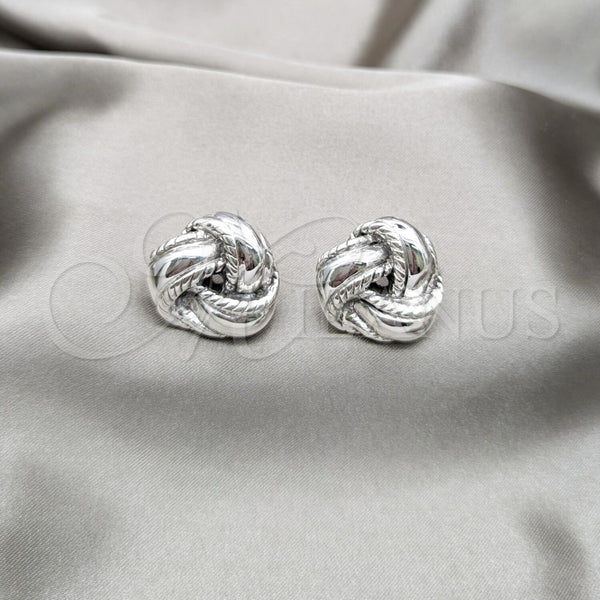 Arete Dormilona 02.395.0049 Plata Rodinada, Pulido, Tono Plateado
