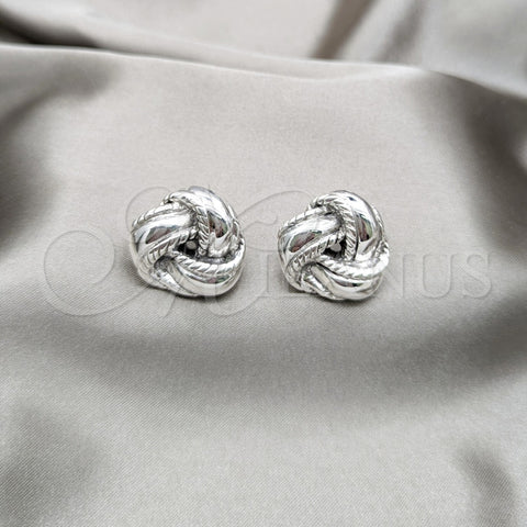Arete Dormilona 02.395.0049 Plata Rodinada, Pulido, Tono Plateado