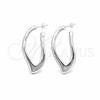 Arete Dormilona 02.395.0053 Plata Rodinada, Pulido, Tono Plateado