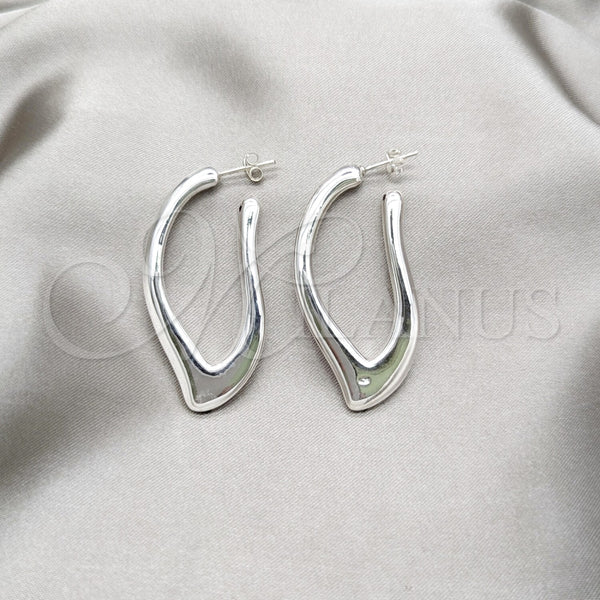Arete Dormilona 02.395.0053 Plata Rodinada, Pulido, Tono Plateado