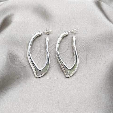 Arete Dormilona 02.395.0053 Plata Rodinada, Pulido, Tono Plateado