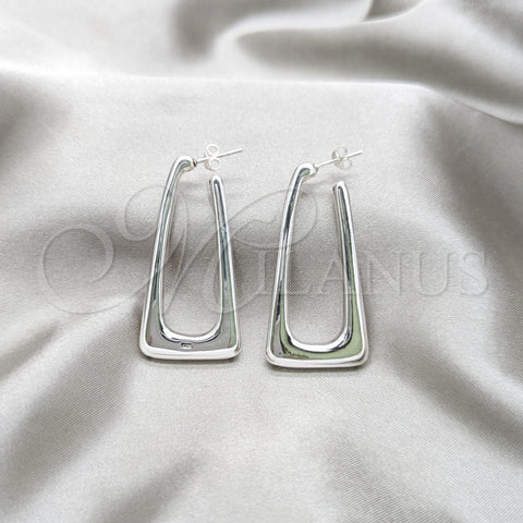 Arete Dormilona 02.395.0054 Plata Rodinada, Pulido, Tono Plateado