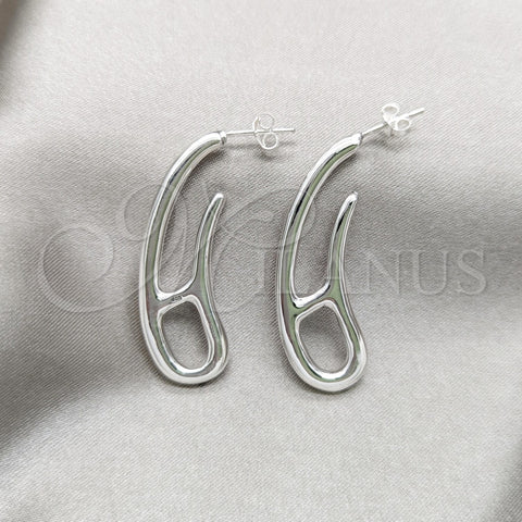 Arete Dormilona 02.395.0055 Plata Rodinada, Pulido, Tono Plateado