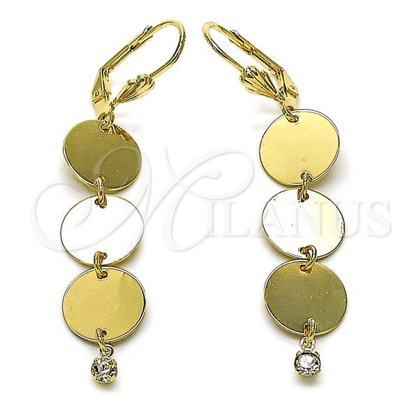 Arete Largo 5.068.014.1 Oro Laminado, Pulido, Tono Dorado
