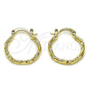 Argolla Pequeña 02.63.2758.20 Oro Laminado, Pulido, Tono Dorado