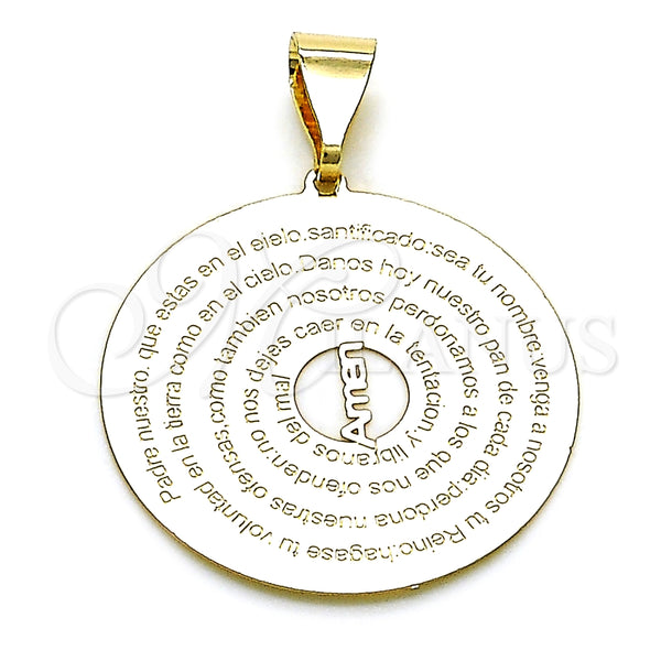 Dije Religioso 05.63.1167 Oro Laminado, Pulido, Tono Dorado