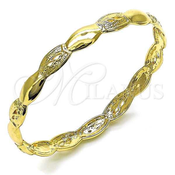 Aro Individual 5.231.006.1.05 Oro Laminado, Pulido, Tono Dorado (08 MM Thickness, Size 5 (2.50 Diameter))