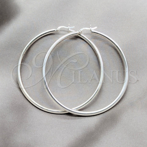 Argolla Pequeña 02.409.0007.60 Plata Rodinada, Pulido, Tono Plateado