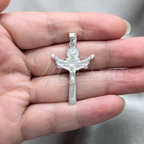 Dije Religioso 05.392.0096 Plata Rodinada, Pulido, Tono Plateado