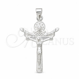 Dije Religioso 05.392.0096 Plata Rodinada, Pulido, Tono Plateado