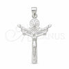 Dije Religioso 05.392.0096 Plata Rodinada, Pulido, Tono Plateado