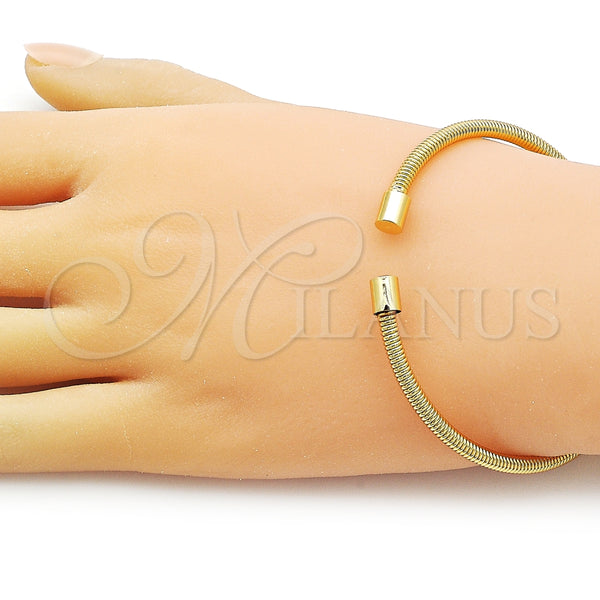 Aro Individual 07.170.0043 Oro Laminado, Diseño de Espiral, Pulido, Tono Dorado (03 MM Thickness, One size fits all)