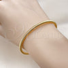 Aro Individual 07.170.0043 Oro Laminado, Diseño de Espiral, Pulido, Tono Dorado (03 MM Thickness, One size fits all)