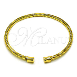 Aro Individual 07.170.0043 Oro Laminado, Diseño de Espiral, Pulido, Tono Dorado (03 MM Thickness, One size fits all)