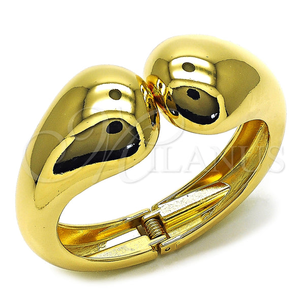Aro Individual 07.422.0004.05 Oro Laminado, Diseño de Gota, Pulido, Tono Dorado (30 MM Thickness, Size 5 (2.50 Diameter))