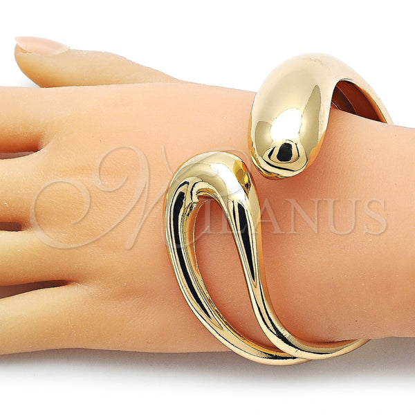 Aro Individual 07.422.0009.05 Oro Laminado, Diseño de Gota, Pulido, Tono Dorado (45 MM Thickness, Size 5 (2.50 Diameter))