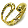 Aro Individual 07.422.0009.05 Oro Laminado, Diseño de Gota, Pulido, Tono Dorado (45 MM Thickness, Size 5 (2.50 Diameter))