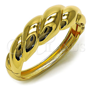 Aro Individual 07.307.0033.04 Oro Laminado, Diseño de Torcido, Pulido, Tono Dorado (20 MM Thickness, Size 4 (2.25 Diameter))