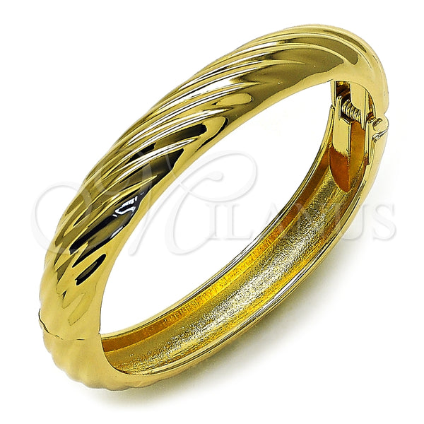 Aro Individual 07.307.0034..05 Oro Laminado, Diseño de Torcido, Pulido, Tono Dorado (12 MM Thickness, Size 5 (2.50 Diameter))