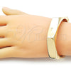 Aro Individual 07.307.0035.05 Oro Laminado, Pulido, Tono Dorado (14 MM Thickness, Size 5 (2.50 Diameter))