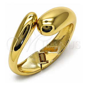 Aro Individual 07.307.0038.05 Oro Laminado, Diseño de Gota, Pulido, Tono Dorado (30 MM Thickness, Size 5 (2.50 Diameter))