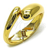 Aro Individual 07.307.0038.05 Oro Laminado, Diseño de Gota, Pulido, Tono Dorado (30 MM Thickness, Size 5 (2.50 Diameter))