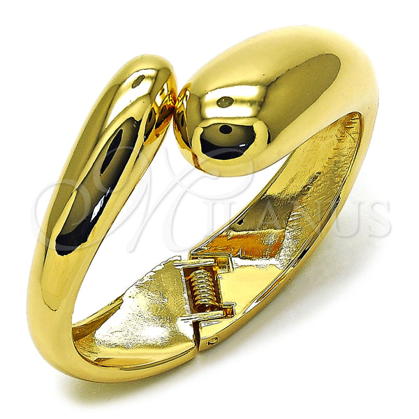 Aro Individual 07.307.0038.05 Oro Laminado, Diseño de Gota, Pulido, Tono Dorado (30 MM Thickness, Size 5 (2.50 Diameter))