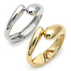 Aro Individual 07.307.0038.05 Oro Laminado, Diseño de Gota, Pulido, Tono Dorado (30 MM Thickness, Size 5 (2.50 Diameter))