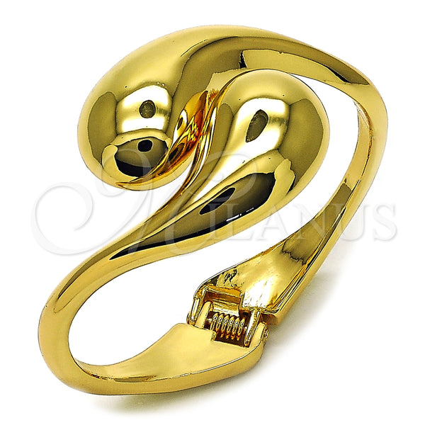 Aro Individual 07.307.0039.05 Oro Laminado, Diseño de Gota, Pulido, Tono Dorado (40 MM Thickness, Size 5 (2.50 Diameter))