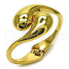 Aro Individual 07.307.0039.05 Oro Laminado, Diseño de Gota, Pulido, Tono Dorado (40 MM Thickness, Size 5 (2.50 Diameter))