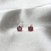 Arete Dormilona 02.392.0033 Plata Rodinada, con Zirconia Cubica Granate, Pulido, Tono Plateado